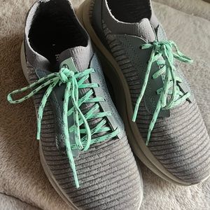 Merrell Recupe Lace Sneakers: Size 10 (Turbulence - Grey with teal) - Preowned